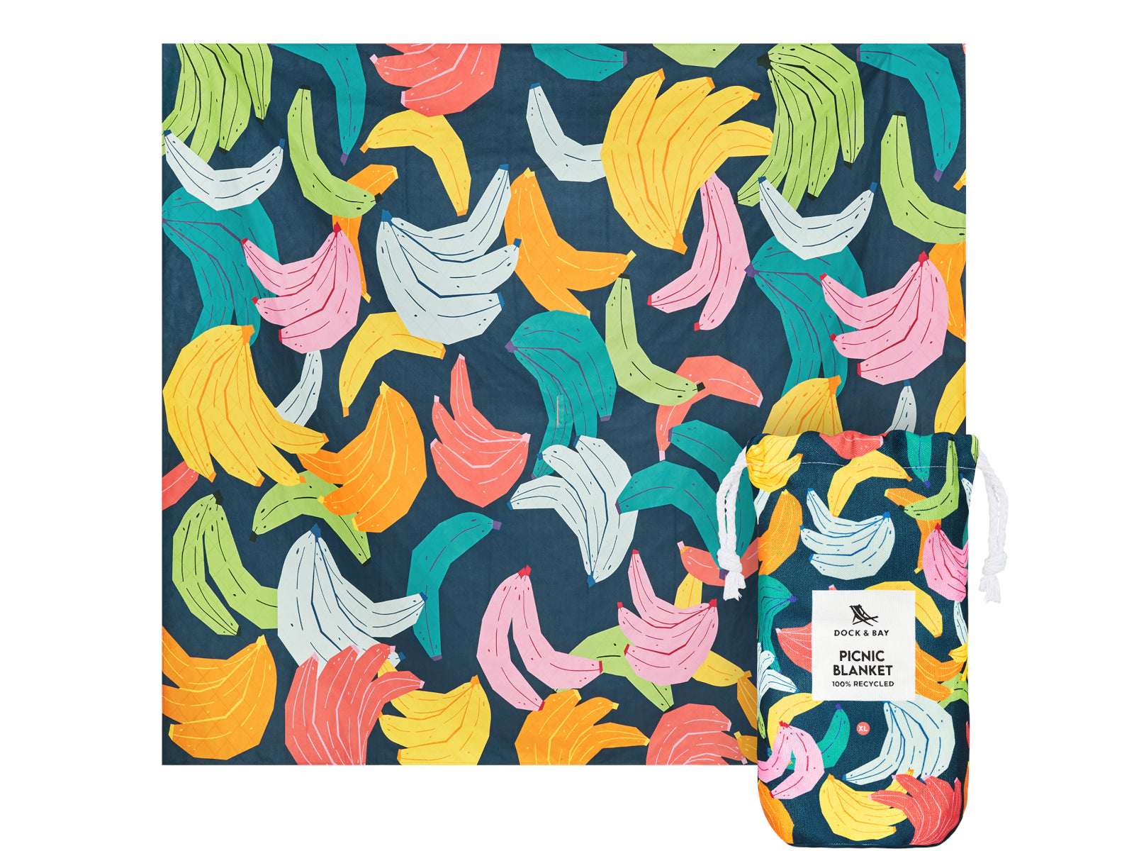 Dock & Bay Picnic Blanket XL Bananarama 240x170cm