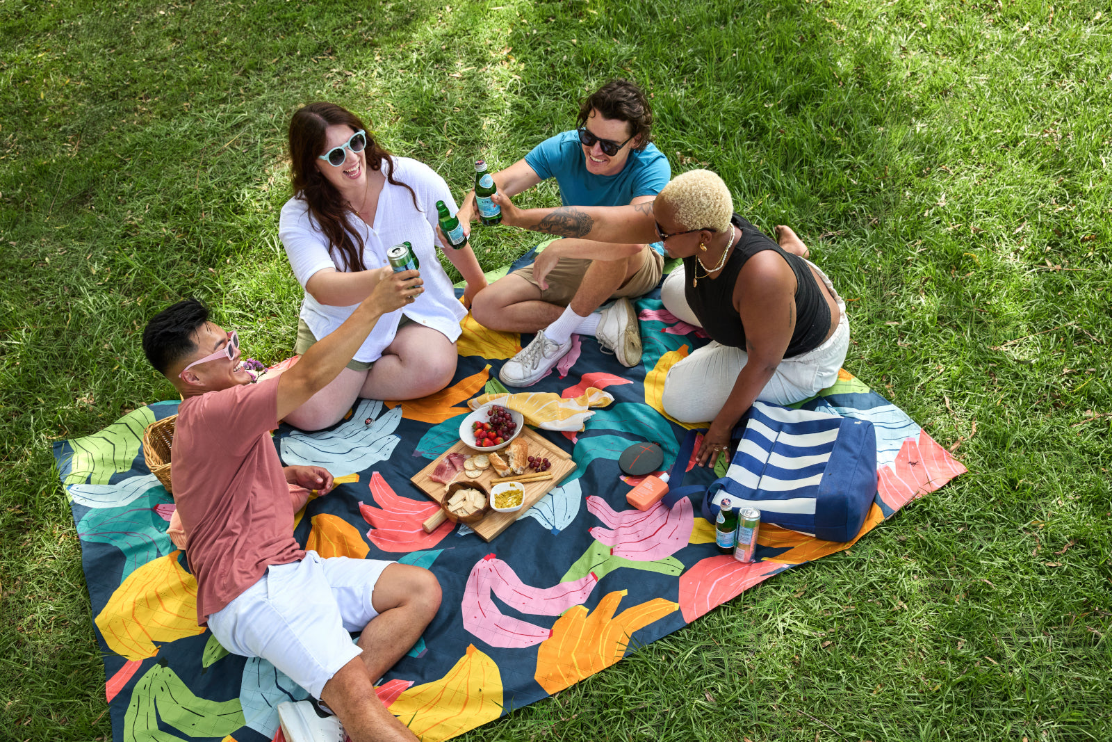 Dock & Bay Picnic Blanket L Bananarama 170x170cm - Produktbild 6