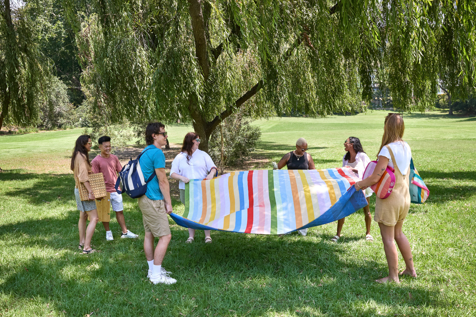 Dock & Bay Picnic Blanket XL Candy Stripes 240x170cm - Produktbild 6