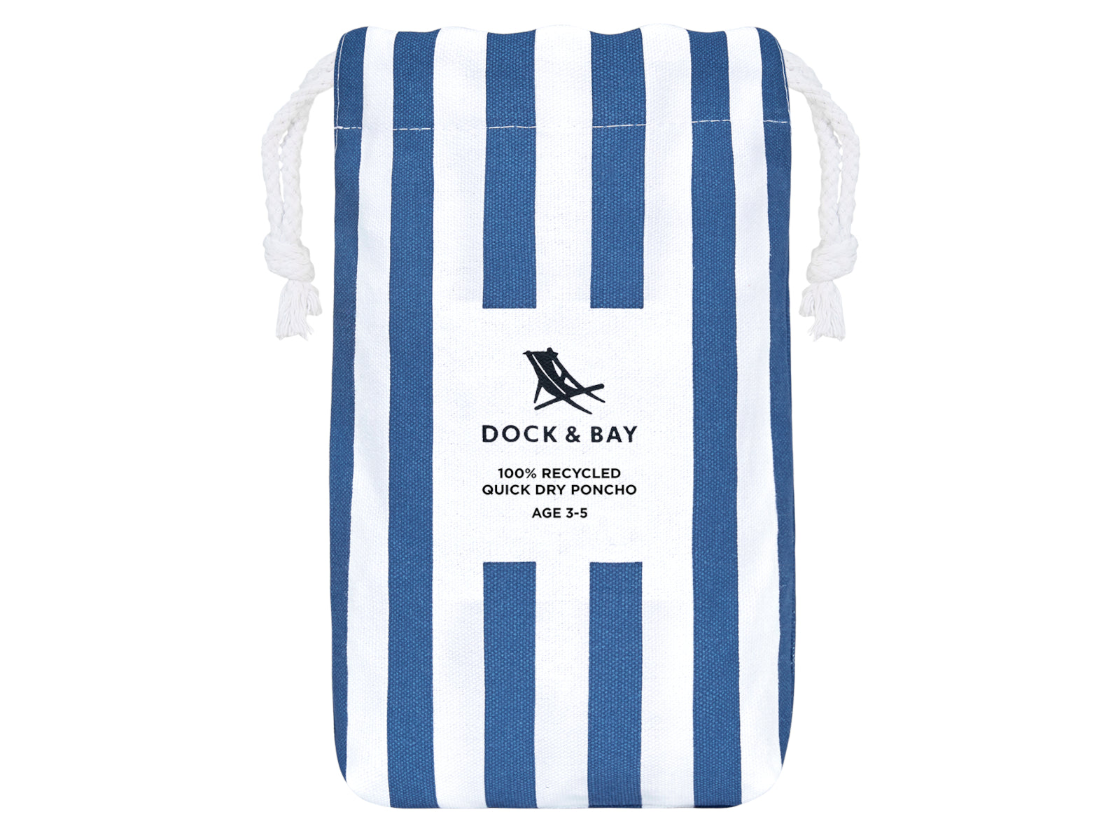 Dock & Bay Kinder-Badeponcho Whitsunday Blue 66x49cm - Produktbild 3