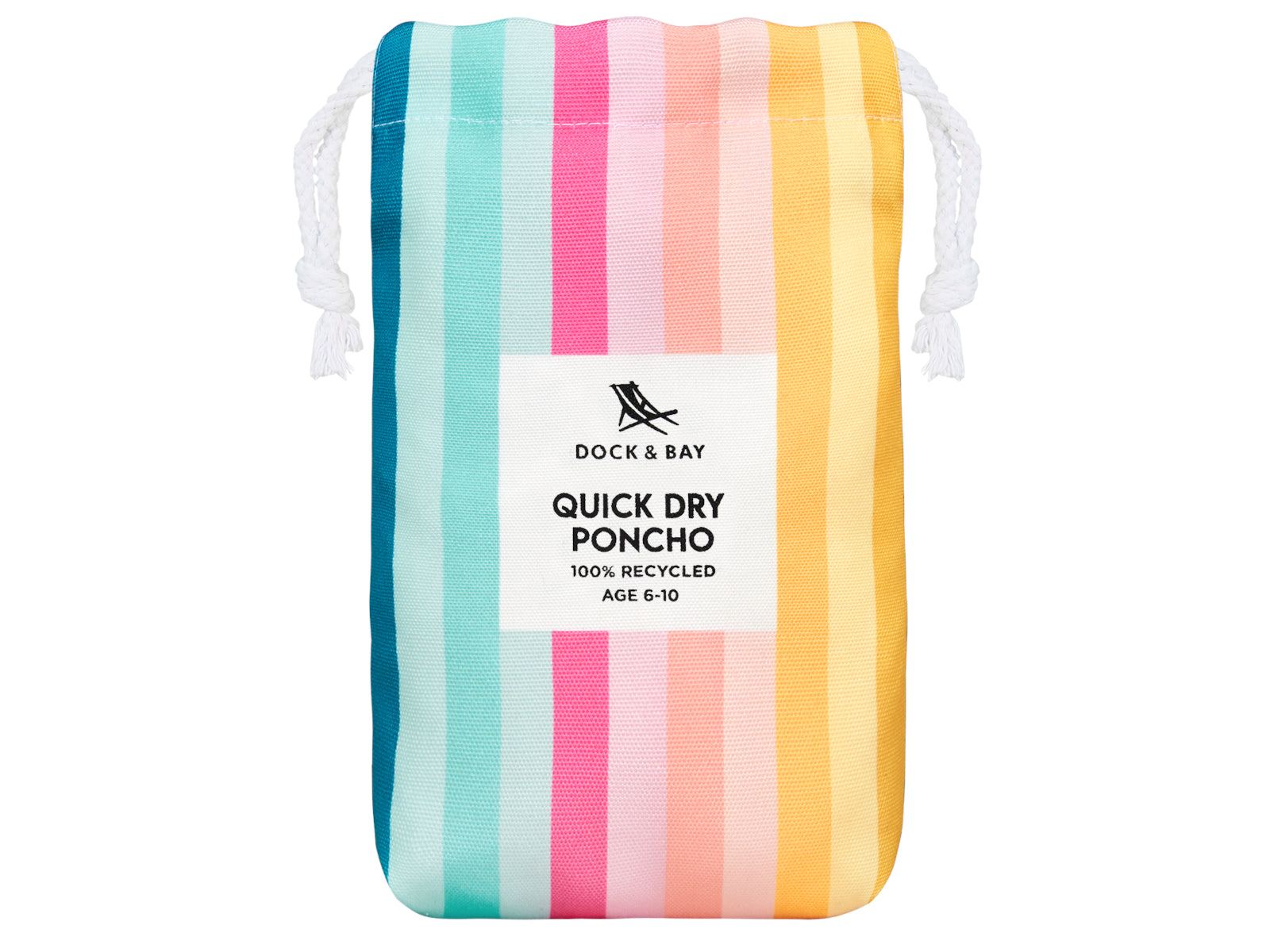Dock & Bay Kinder-Badeponcho Coastal Candy 66x49cm - Produktbild 3