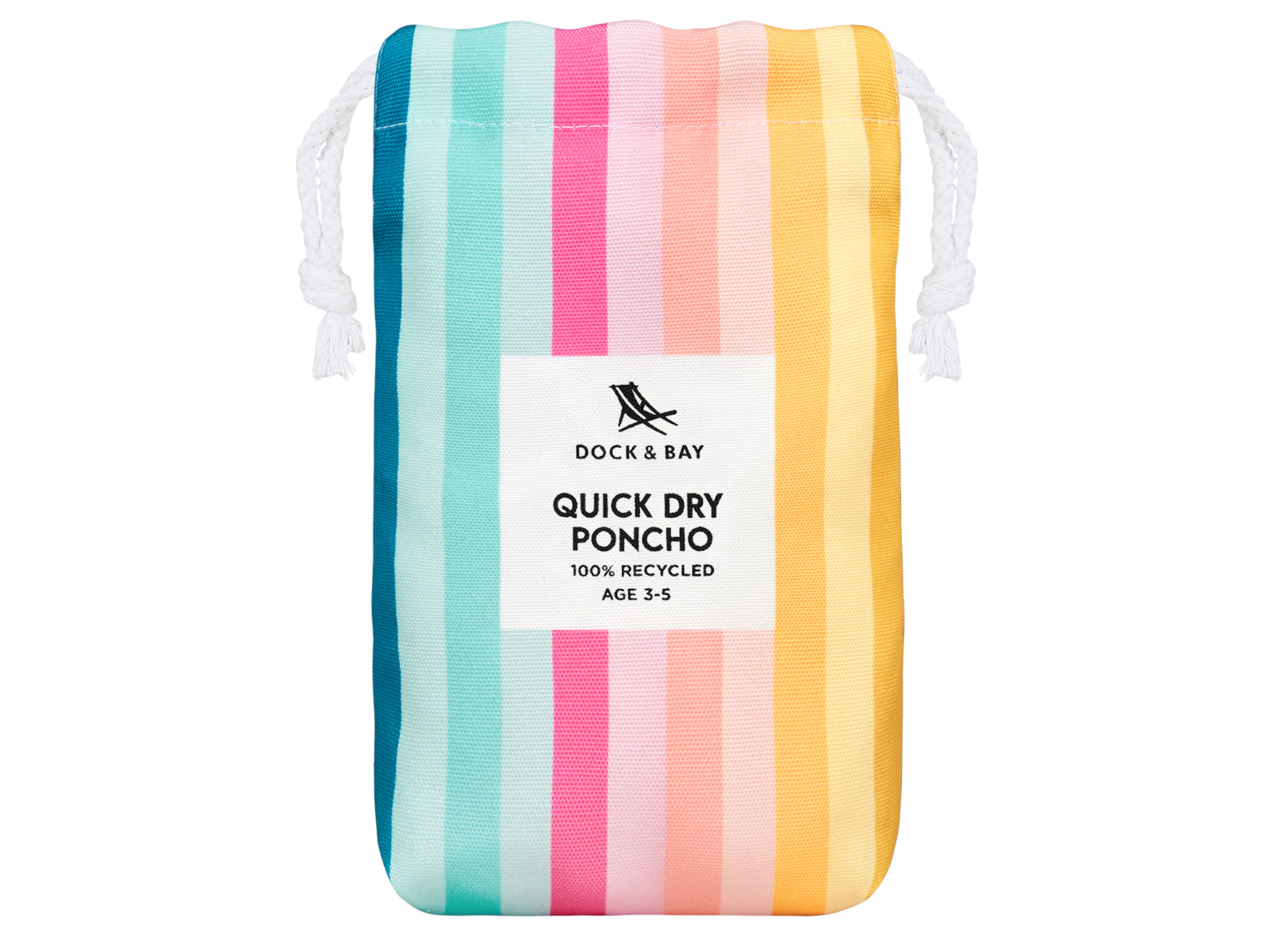 Dock & Bay Kinder-Badeponcho Coastal Candy 75x55cm - Produktbild 3