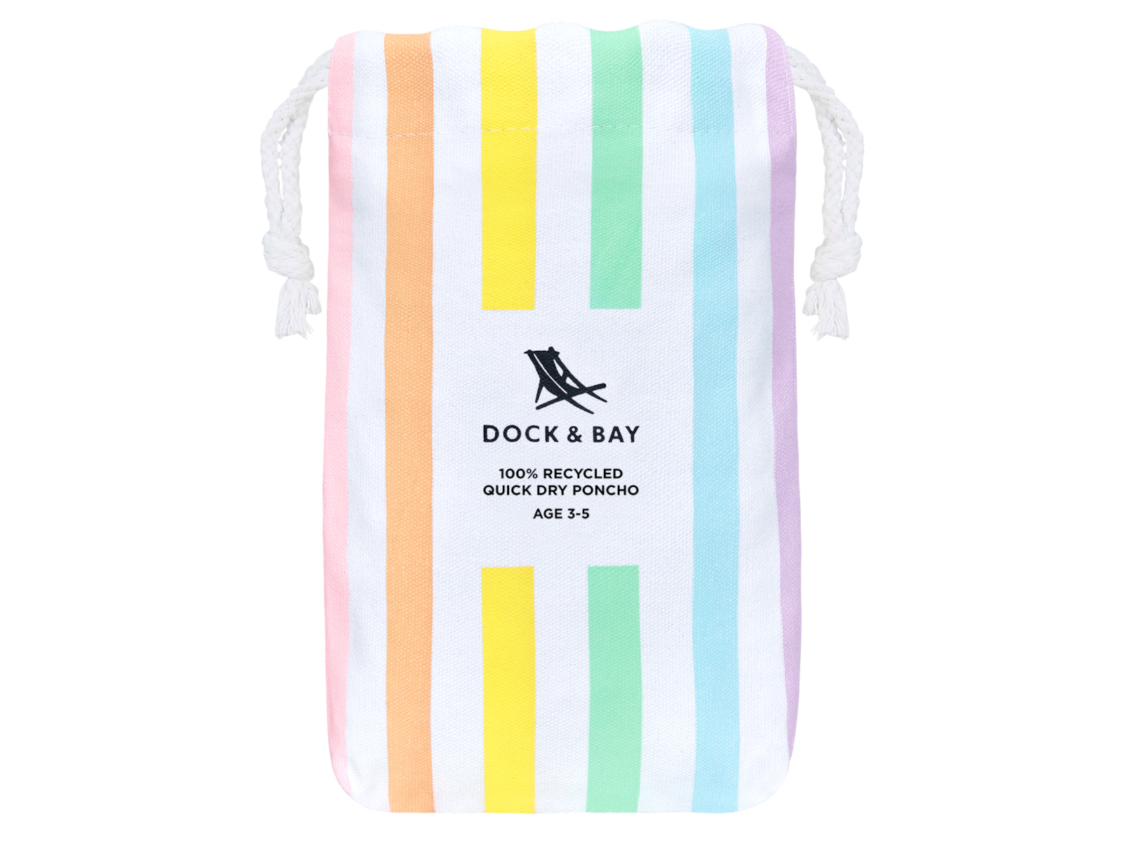 Dock & Bay Kinder-Badeponcho Unicorn Waves 66x49cm - Produktbild 3