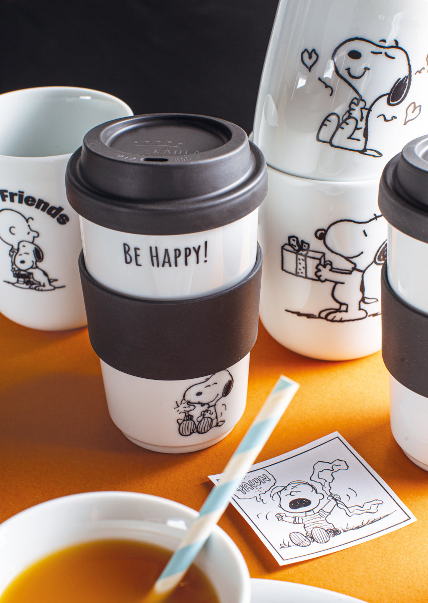 KAHLA Peanuts Be Happy Becher + Trinkdeckel + Banderole 0,4l - Produktbild 3