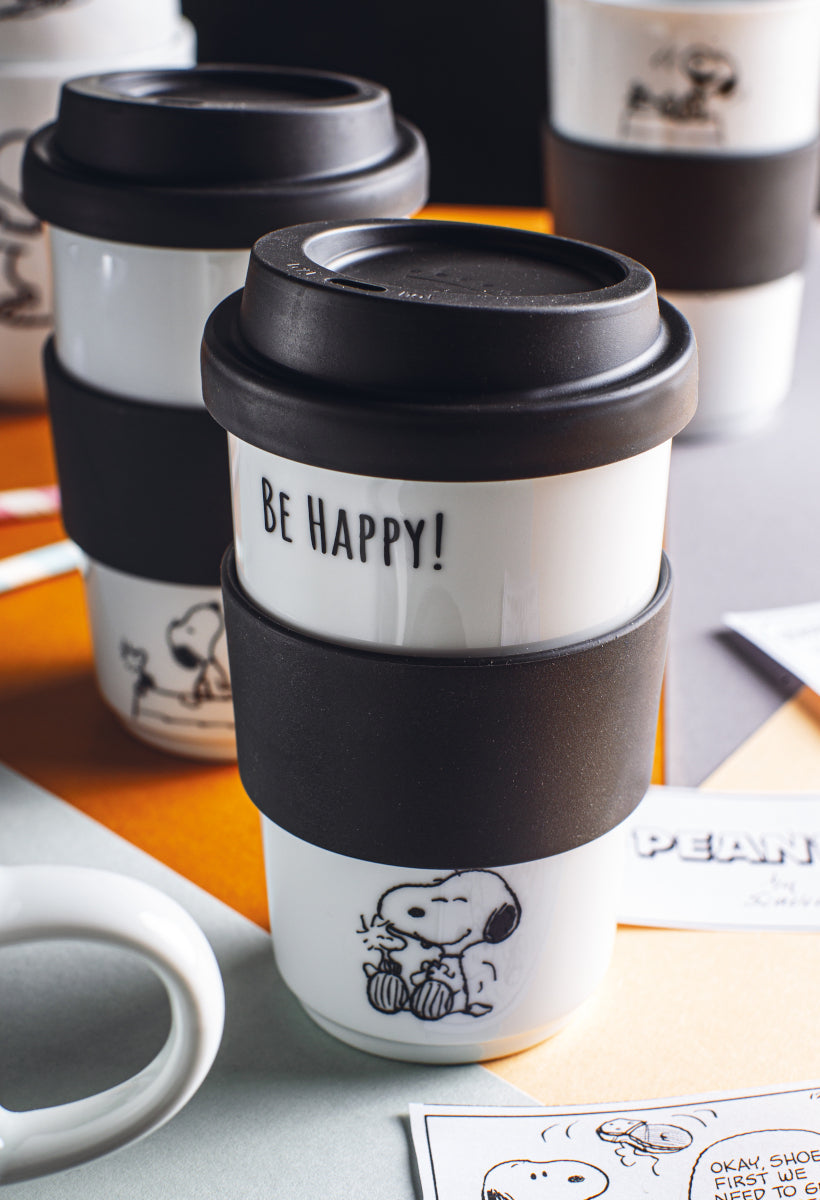 KAHLA Peanuts Be Happy Becher + Trinkdeckel + Banderole 0,4l - Produktbild 4
