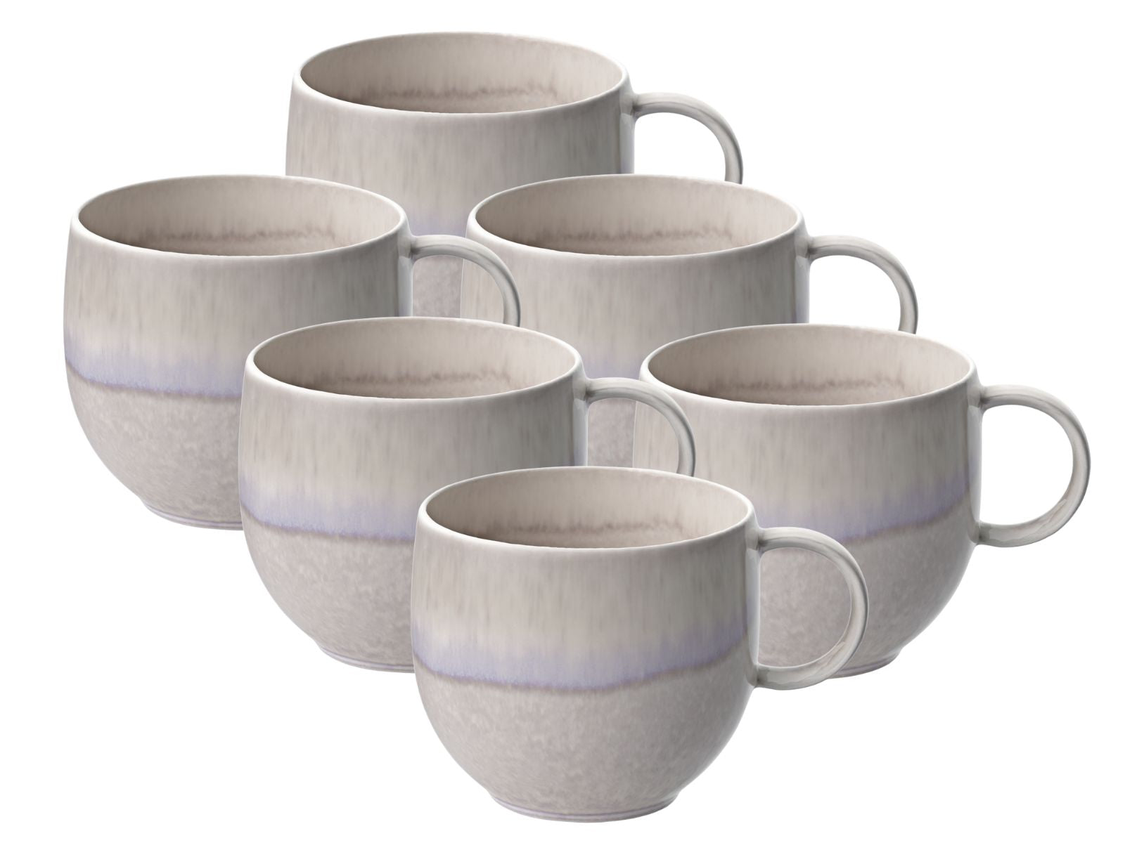 like. by Villeroy & Boch Perlemor Sand Becher mit Henkel 0,29 l Set6