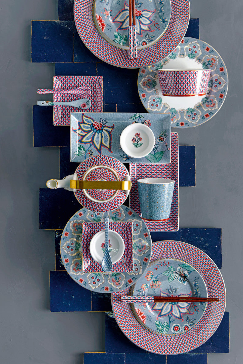 PIP STUDIO Flower Festival Oriental Geschenkset rund blau 6tlg - Produktbild 11