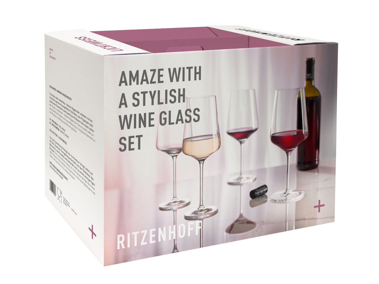 RITZENHOFF Lichtweiss Julie Rot/Weiß 8er Set 2021 - Produktbild 5