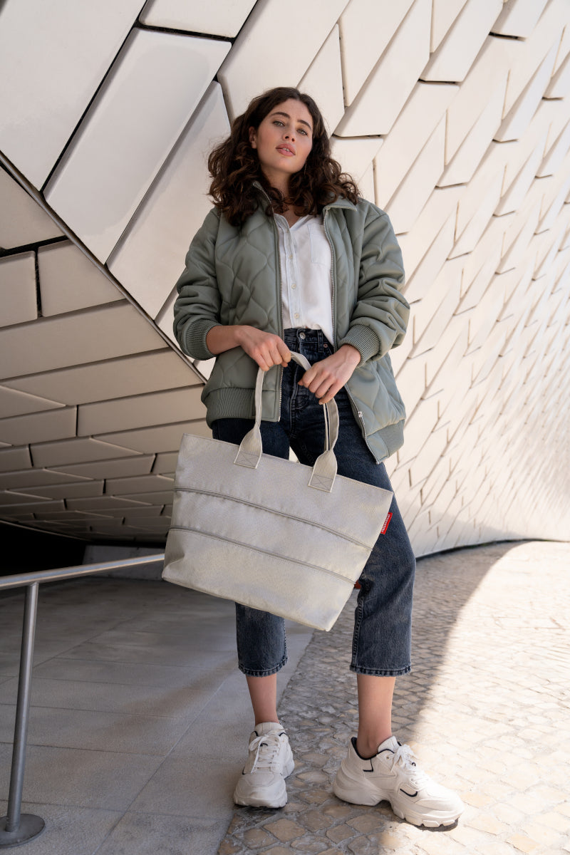 reisenthel shopper e1 herringbone sand - Produktbild 6