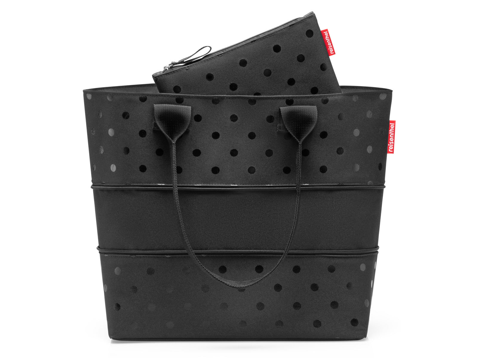 reisenthel shopper e1 glossy dots black Set2 - Produktbild 3