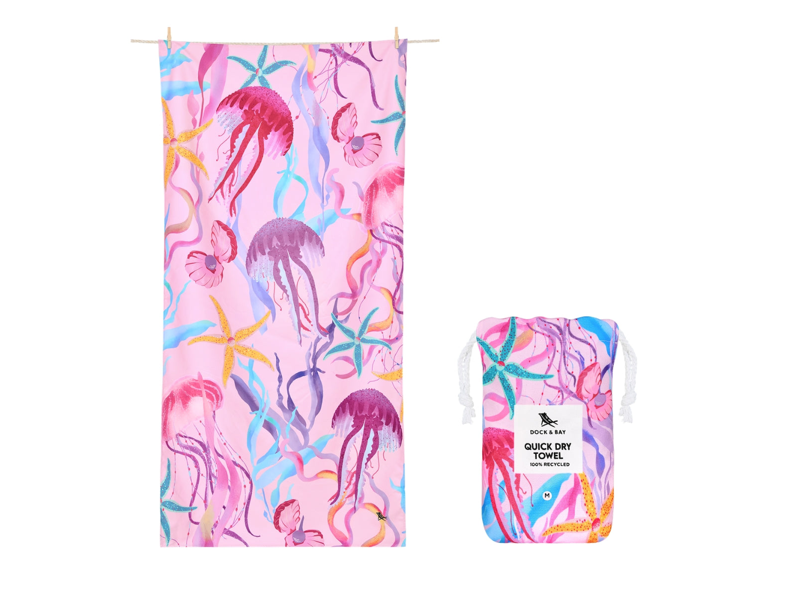Dock & Bay Kids Beach Towel M Ready for this Jelly 130x70cm