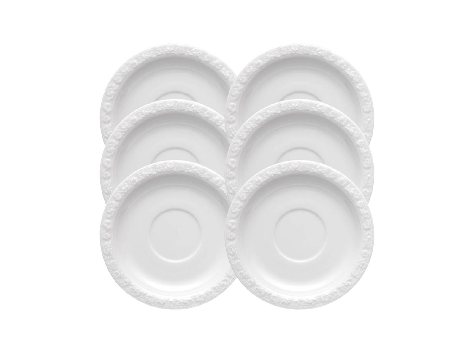Rosenthal Maria Weiss Tee-Untertasse 16 cm Set6