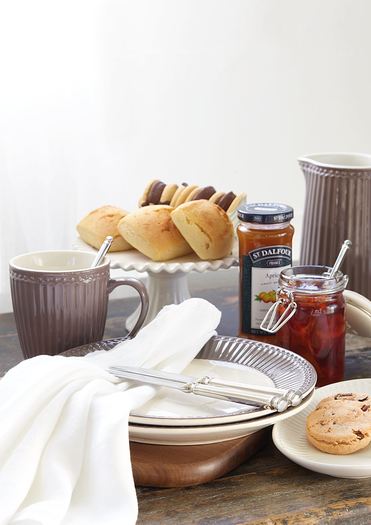 Greengate Alice Becher mit Henkel hazelnut brown 0,4l Set6 - Produktbild 6