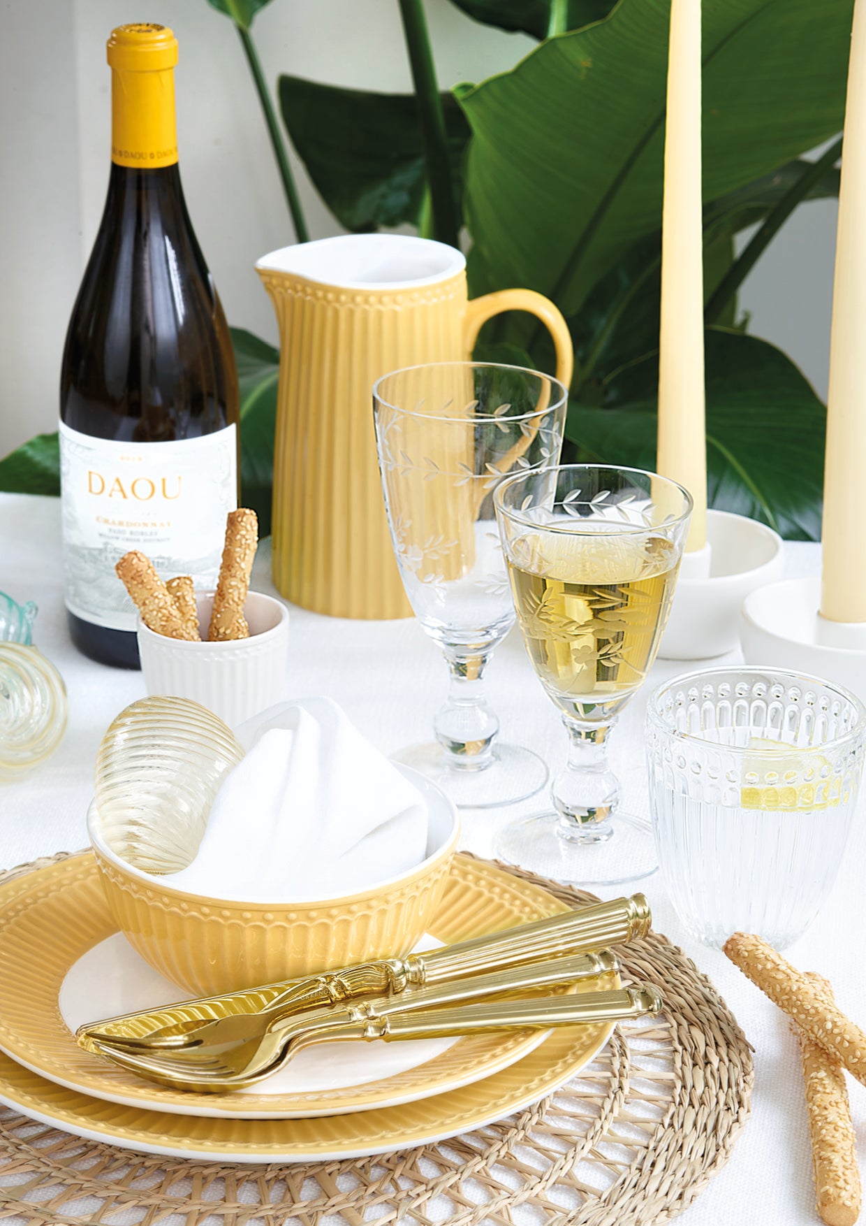 Greengate Alice Speiseteller honey mustard 26,5 cm - Produktbild 11