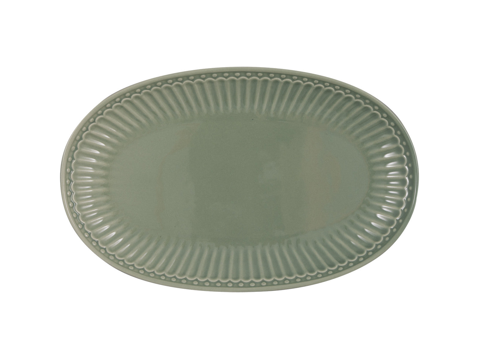 Greengate Alice Servierplatte dusty green 23cm