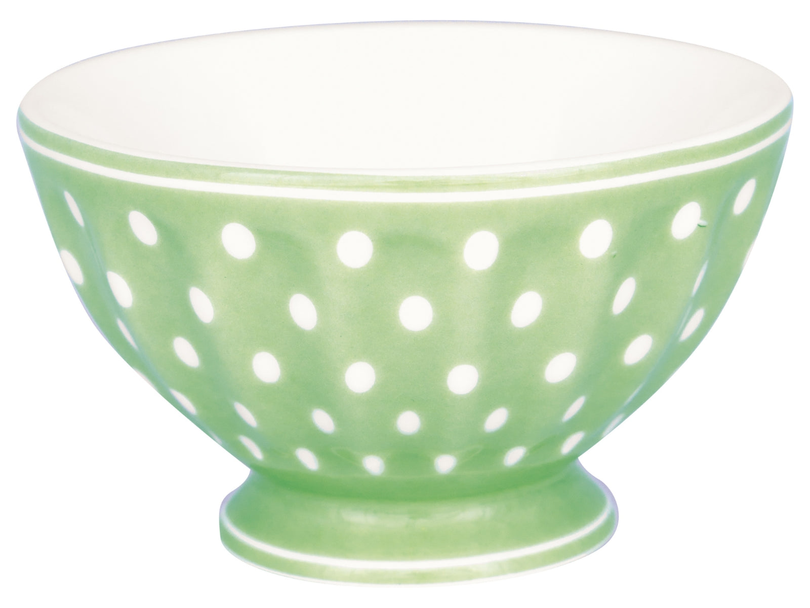Greengate Dotty French Bowl medium pale green 10cm
