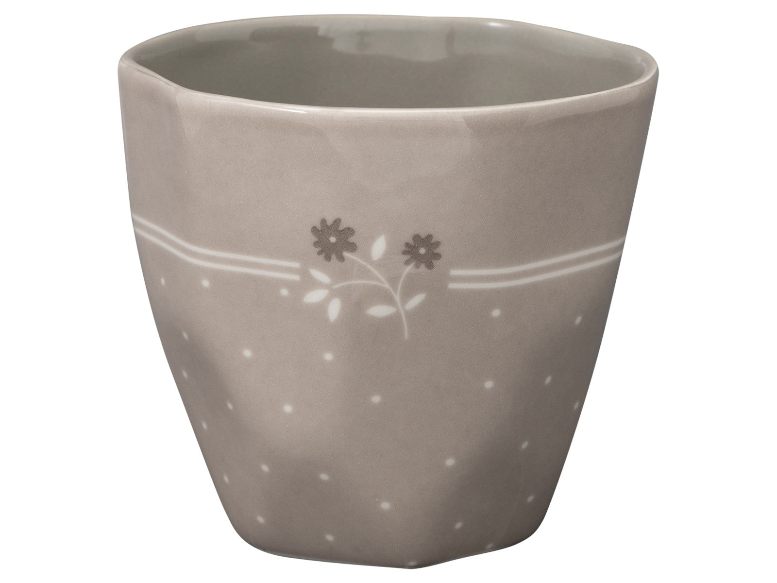 Greengate Elements Eileen Latte Cup grey 0,35l