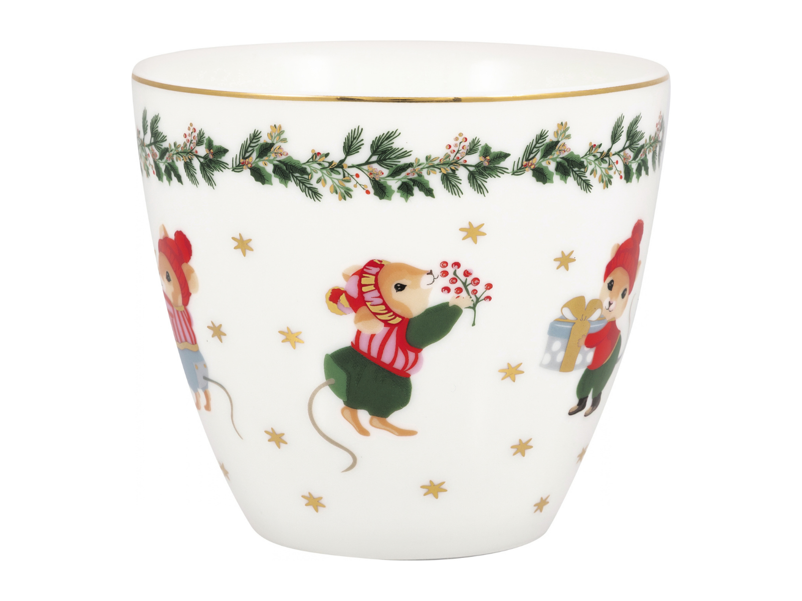 Greengate Joanni Latte Cup weiß 0,35l