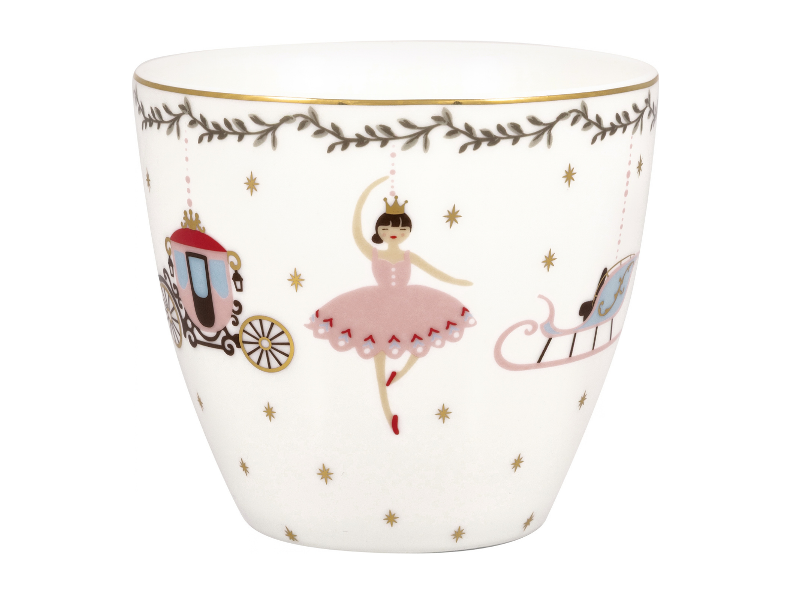 Greengate Royal Christmas Latte Cup weiß 0,35l - Produktbild 2