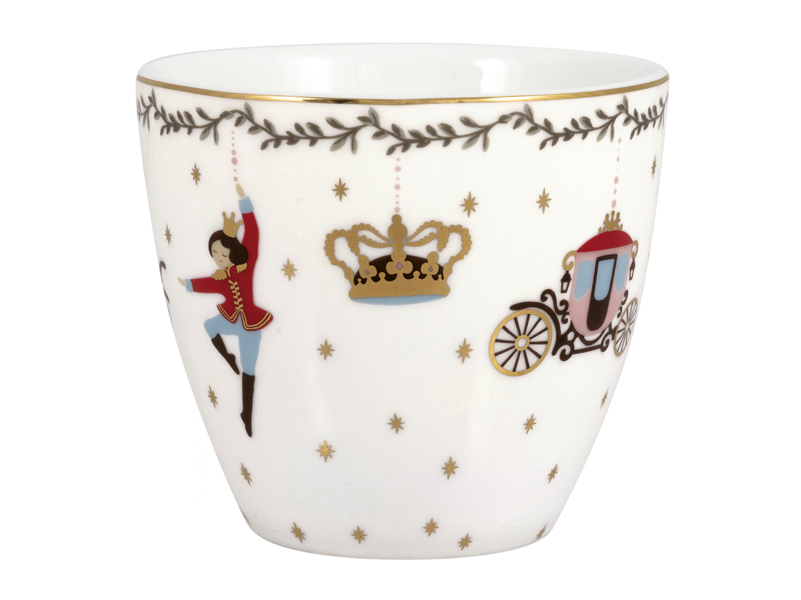 Greengate Royal Christmas Latte Cup weiß 0,35l - Produktbild 5