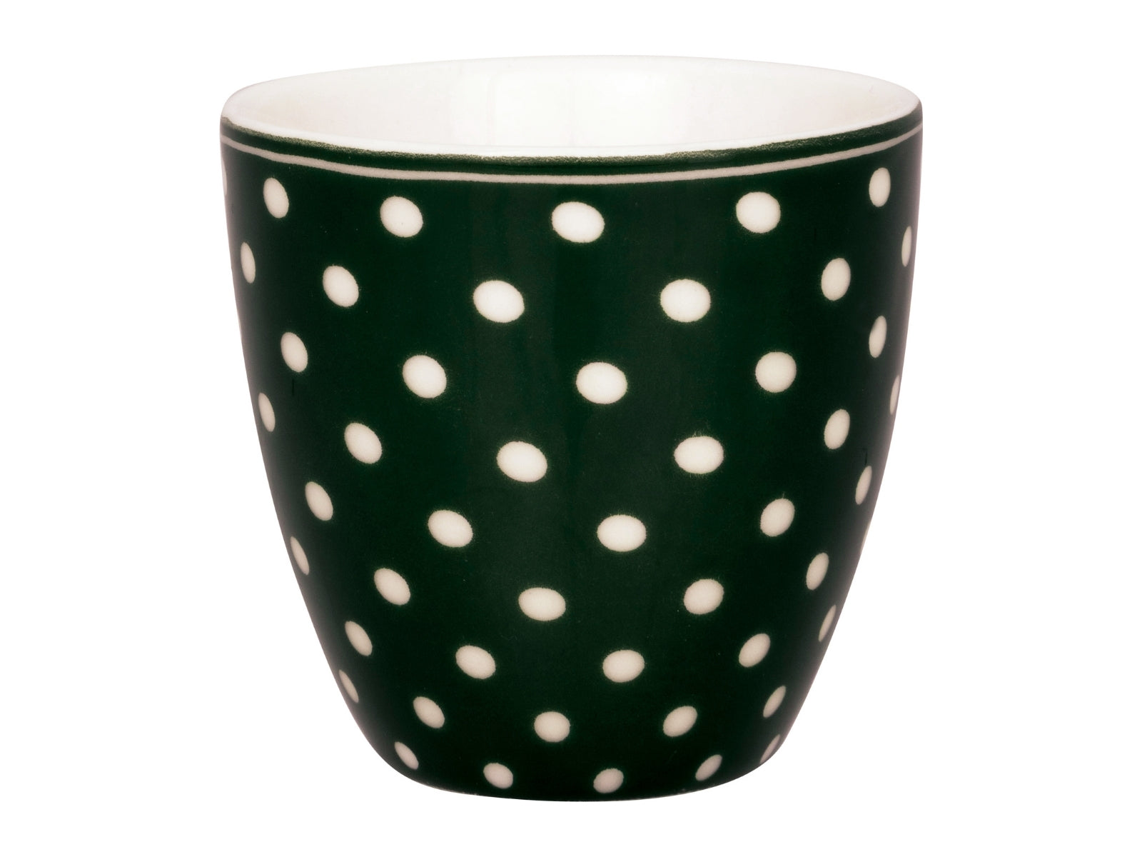 Greengate Dotty Mini Latte Cup dark green 0,13l