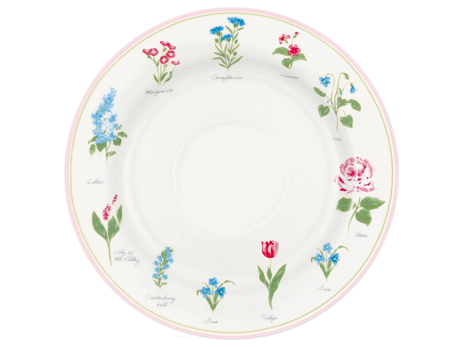 Greengate Agnes Frühstücksteller white 20,2cm