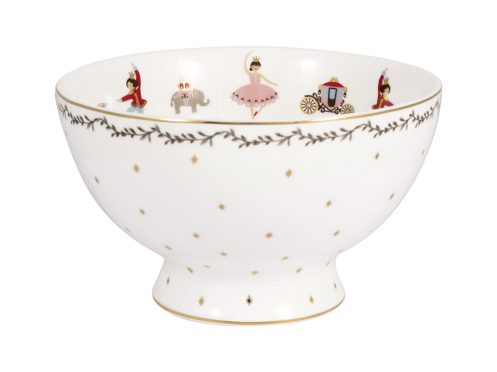 Greengate Royal Christmas Suppenbowl weiß 15cm - Produktbild 4