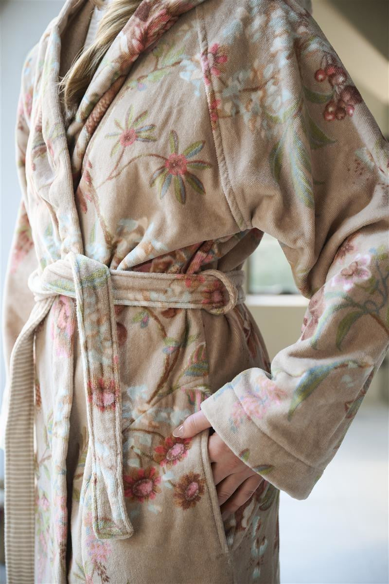 PIP STUDIO Secret Garden Bademantel khaki L (1Stück) - Produktbild 3
