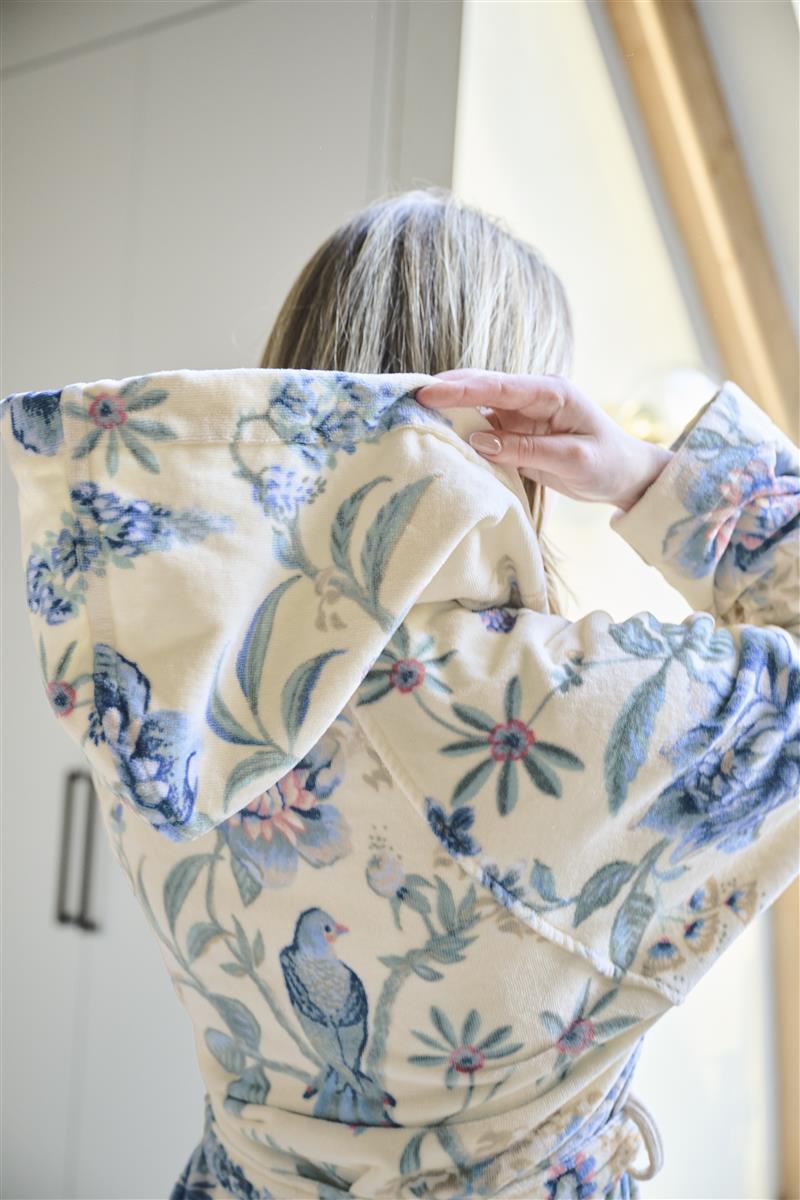 PIP STUDIO Secret Garden Bademantel white blue S (1Stück) - Produktbild 5
