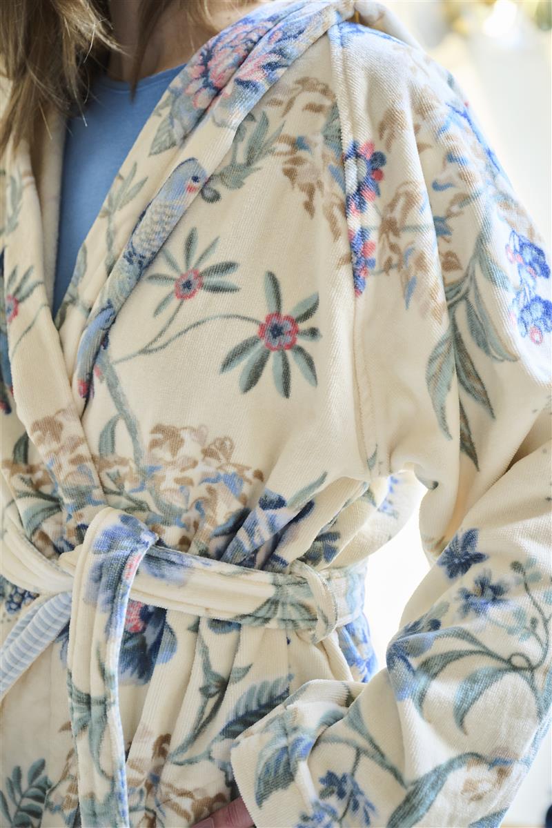 PIP STUDIO Secret Garden Bademantel white blue S (1Stück) - Produktbild 3