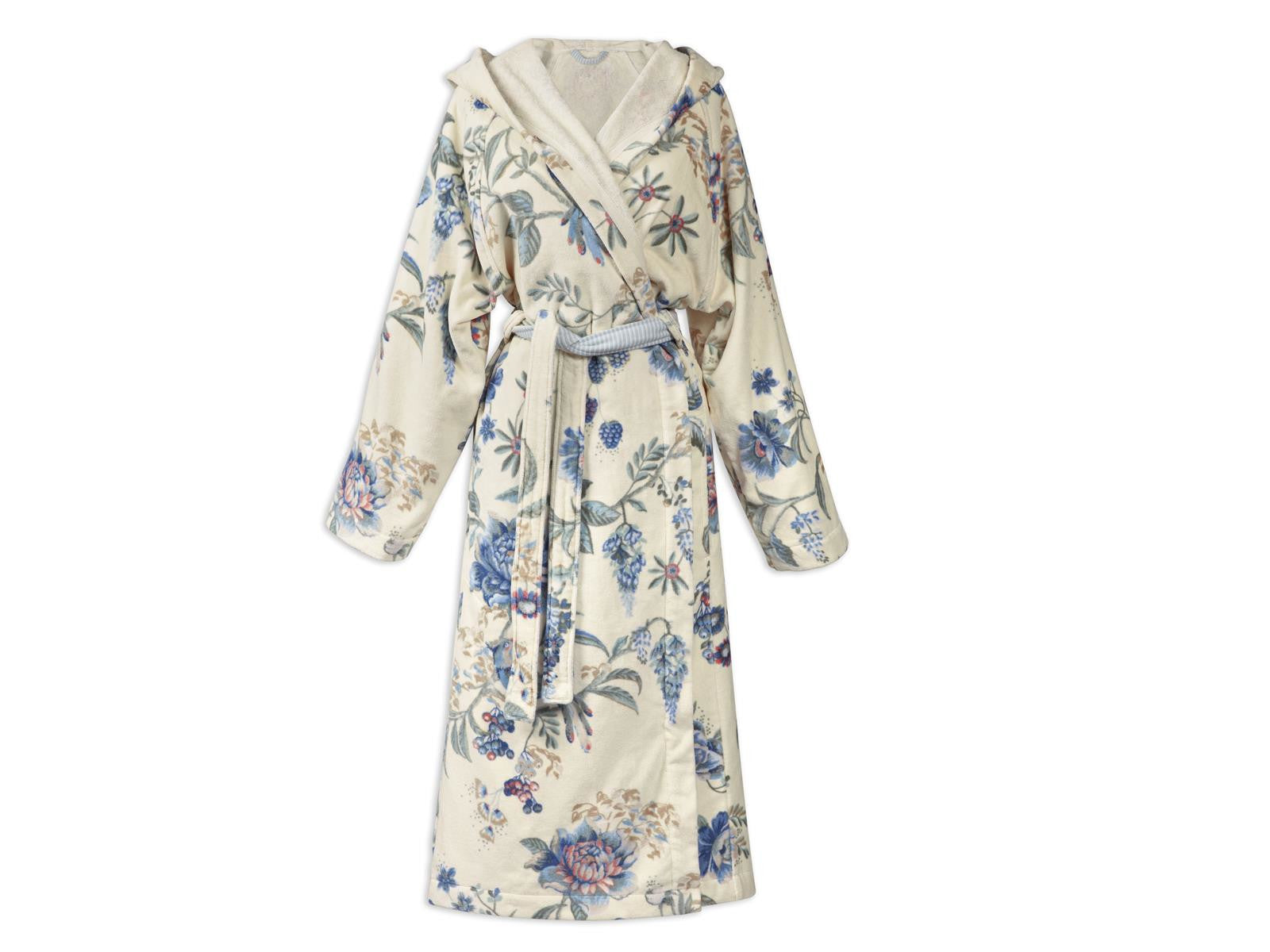 PIP STUDIO Secret Garden Bademantel white blue XXL (1Stück)