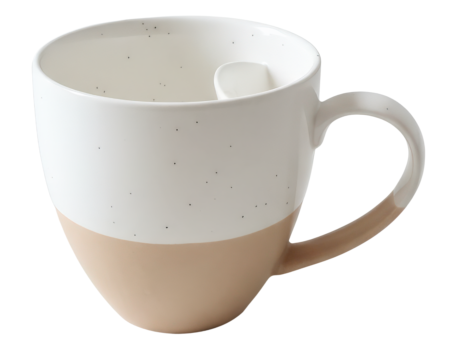 Cangoo Cup® Semi Beige Teebecher mit Beutelablage 0,33l