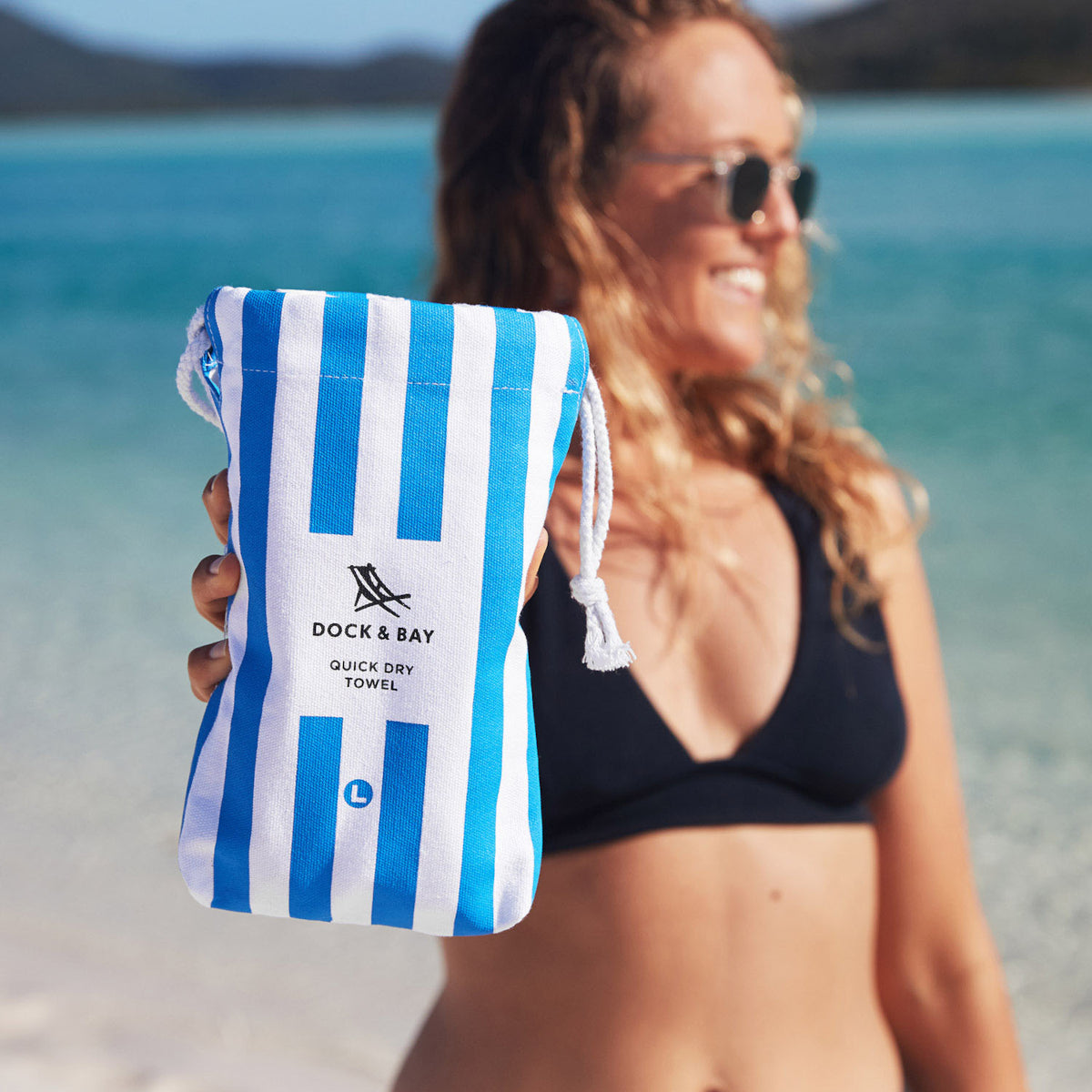 Dock & Bay Beach Towel L Bondi Blue 160x90cm - Produktbild 9
