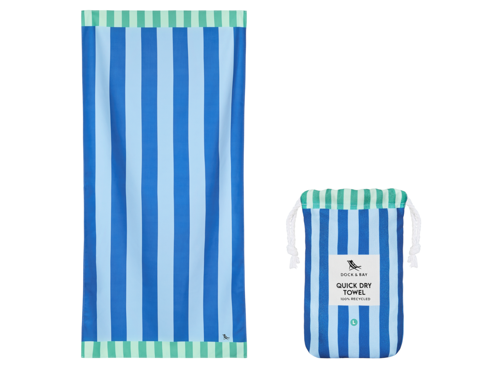 Dock & Bay Beach Towel XL Blue Sky 200x90cm
