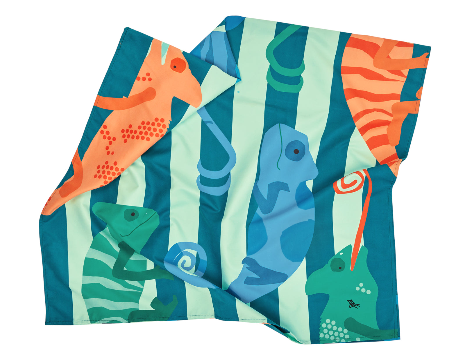 Dock & Bay Kids Beach Towel L Karma Chameleon 160x90cm - Produktbild 3