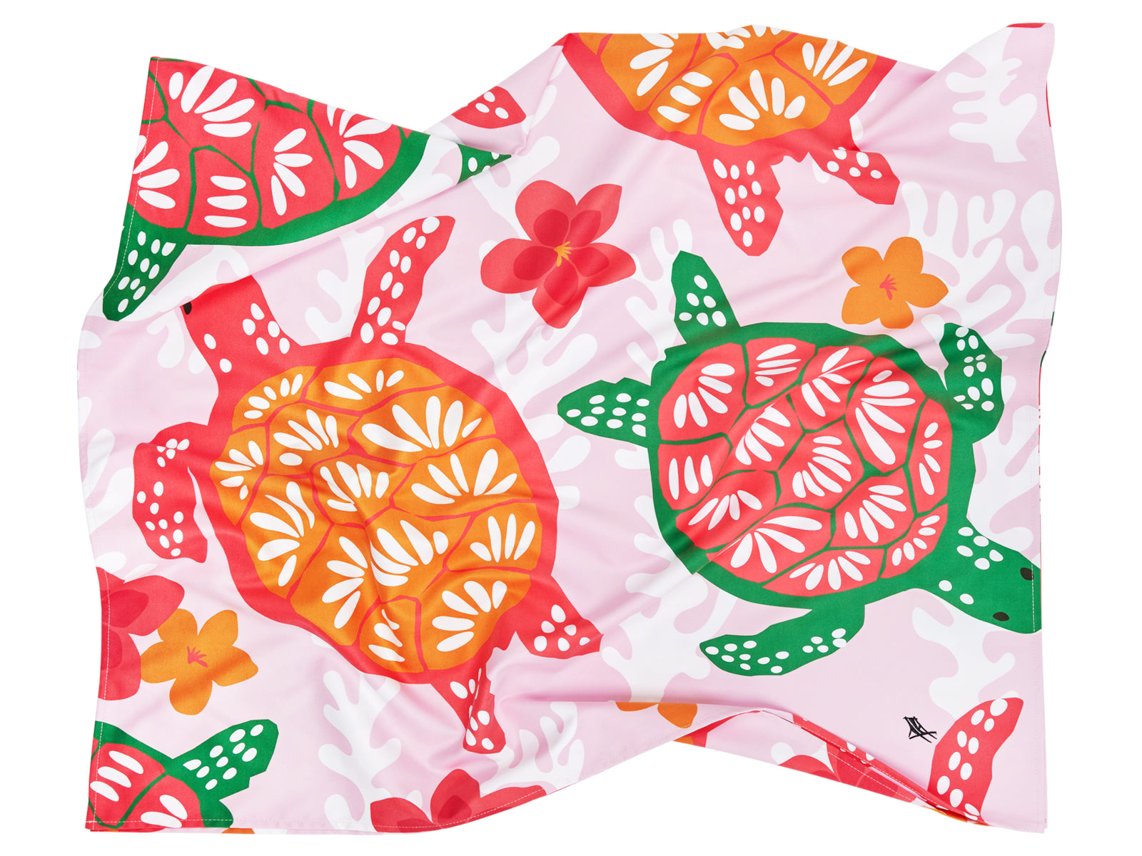 Dock & Bay Kids Beach Towel L Turtley Tropical 160x90cm - Produktbild 3