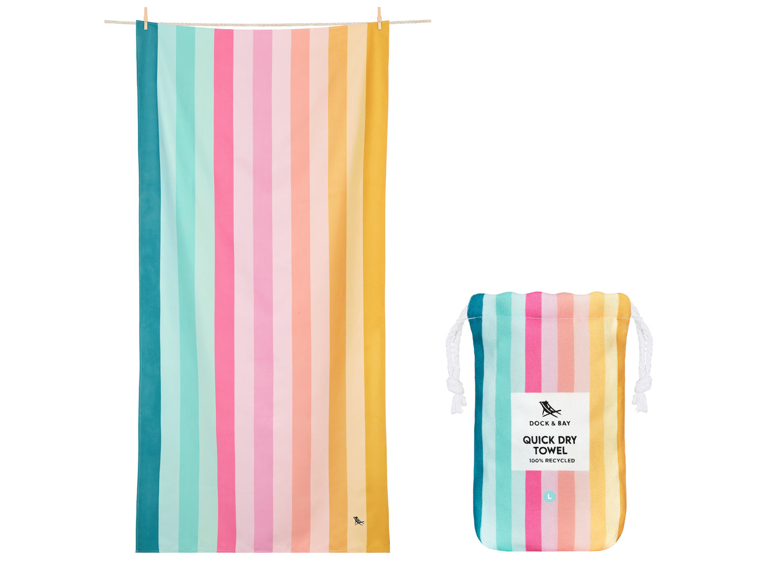 Dock & Bay Beach Towel XL Coastal Candy 200x90cm
