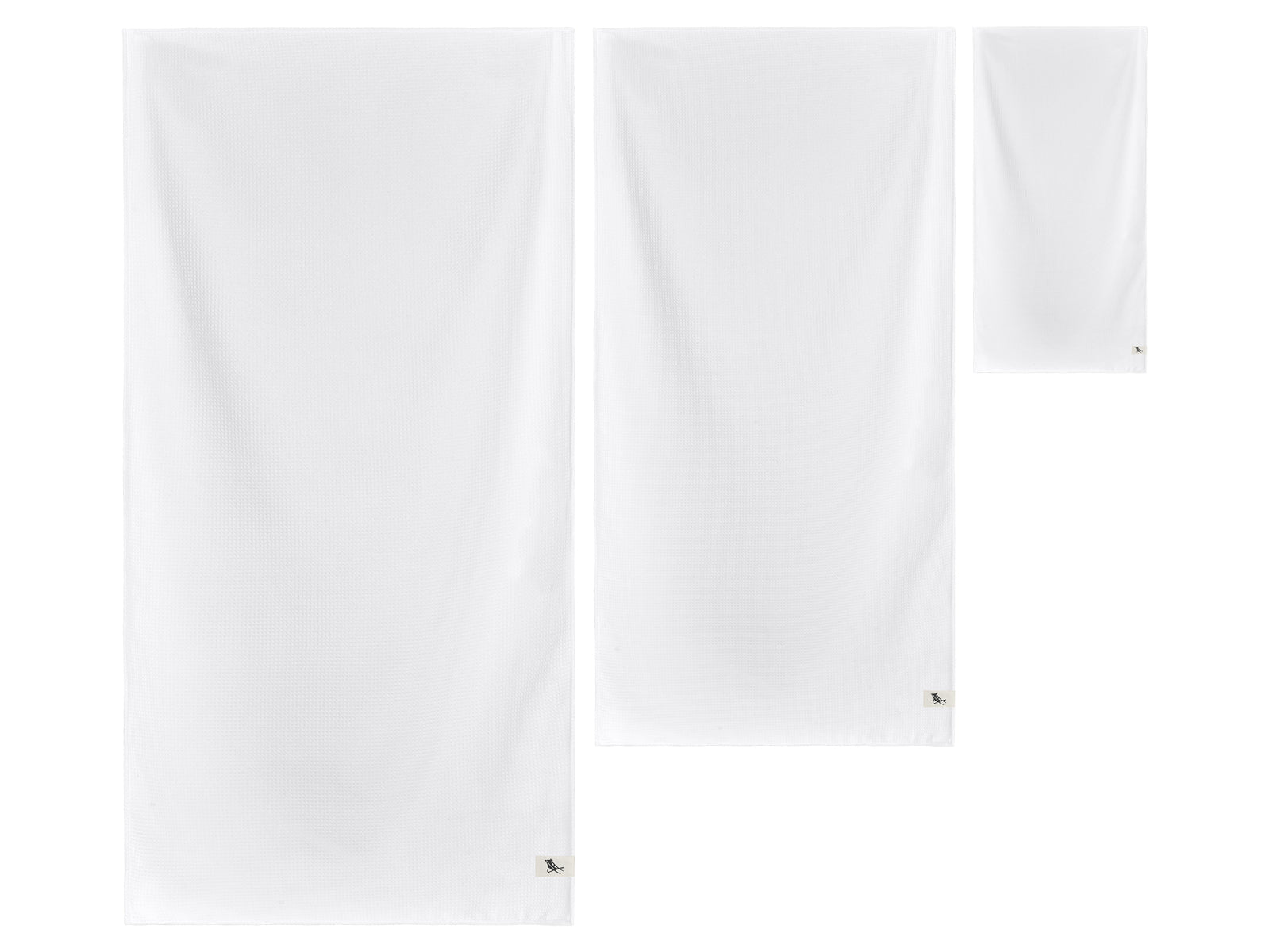 Dock & Bay Badehandtuch Waffelmuster S Crystal White 85x40cm - Produktbild 4