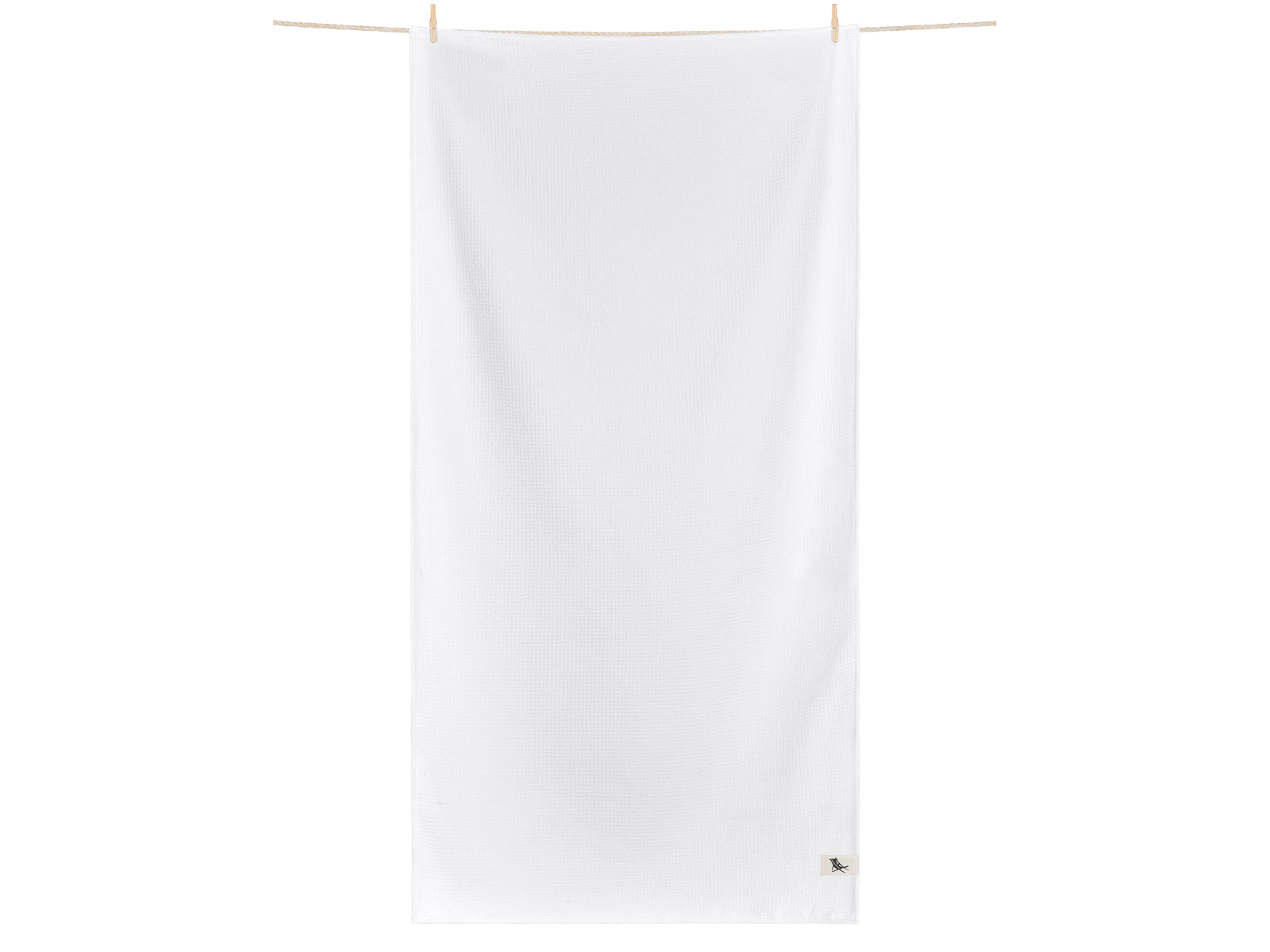 Dock & Bay Badehandtuch Waffelmuster S Crystal White 85x40cm