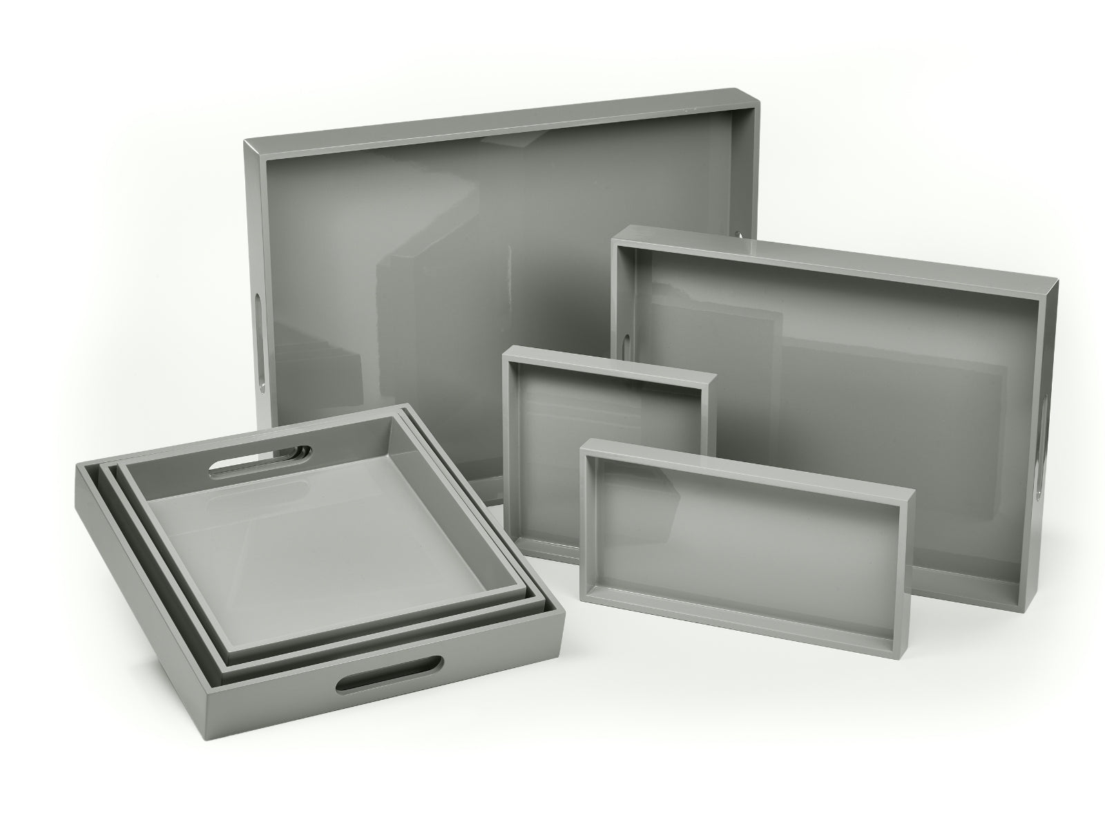 albert L. (punkt) Lacquer-Tablett puder 30x15cm - Produktbild 3