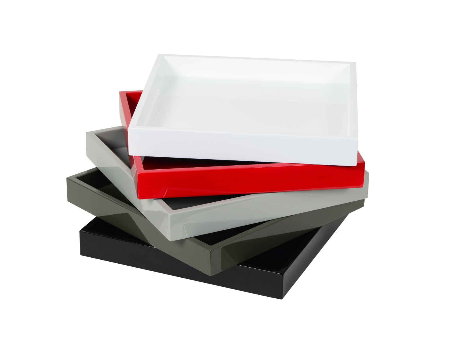 albert L. (punkt) Lacquer-Tablett puder 20x20cm - Produktbild 2