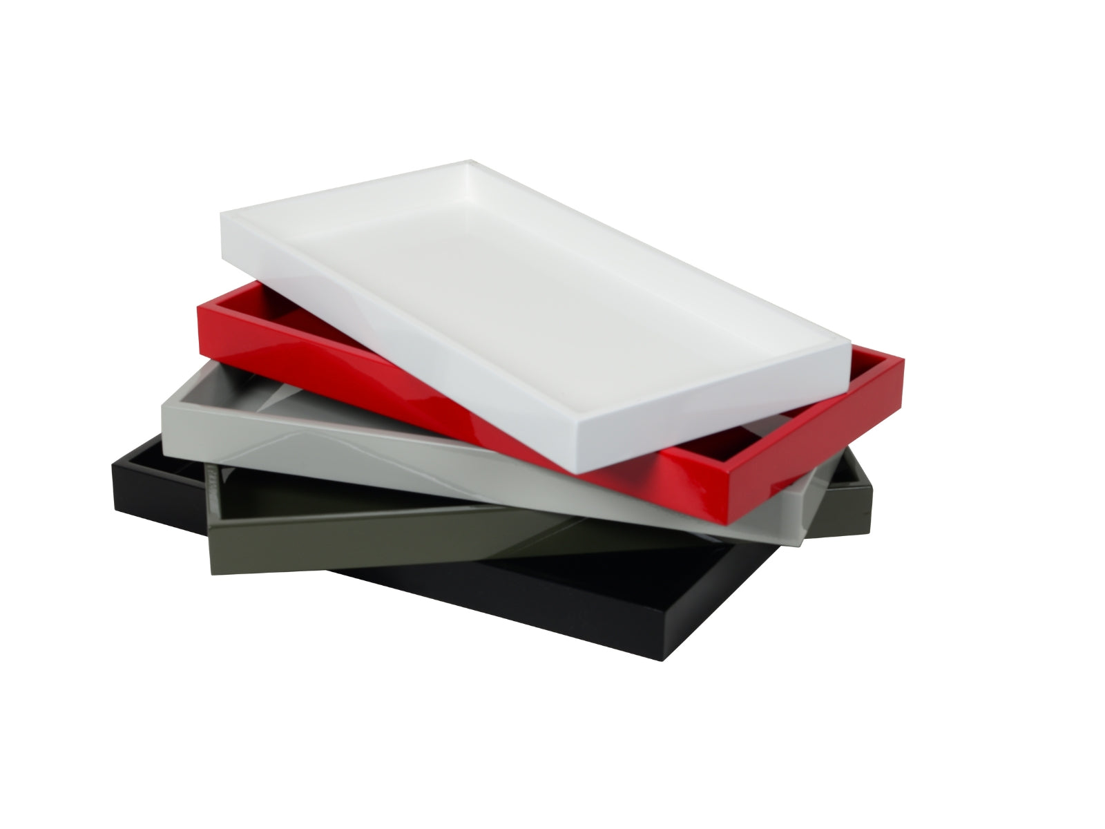 albert L. (punkt) Lacquer-Tablett puder 30x15cm - Produktbild 2