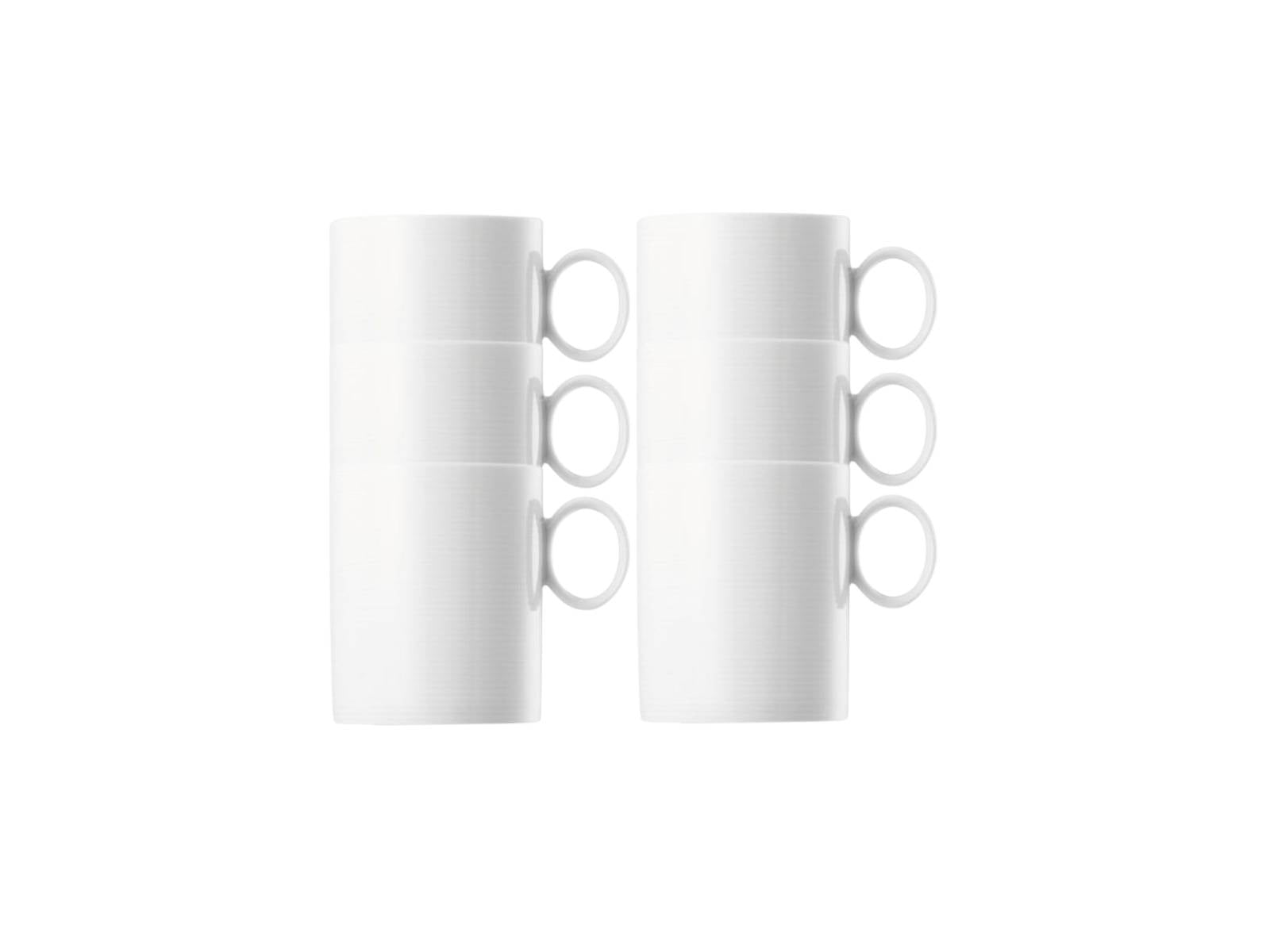 Thomas Loft Weiss Becher mit Henkel 0,38 l Set6