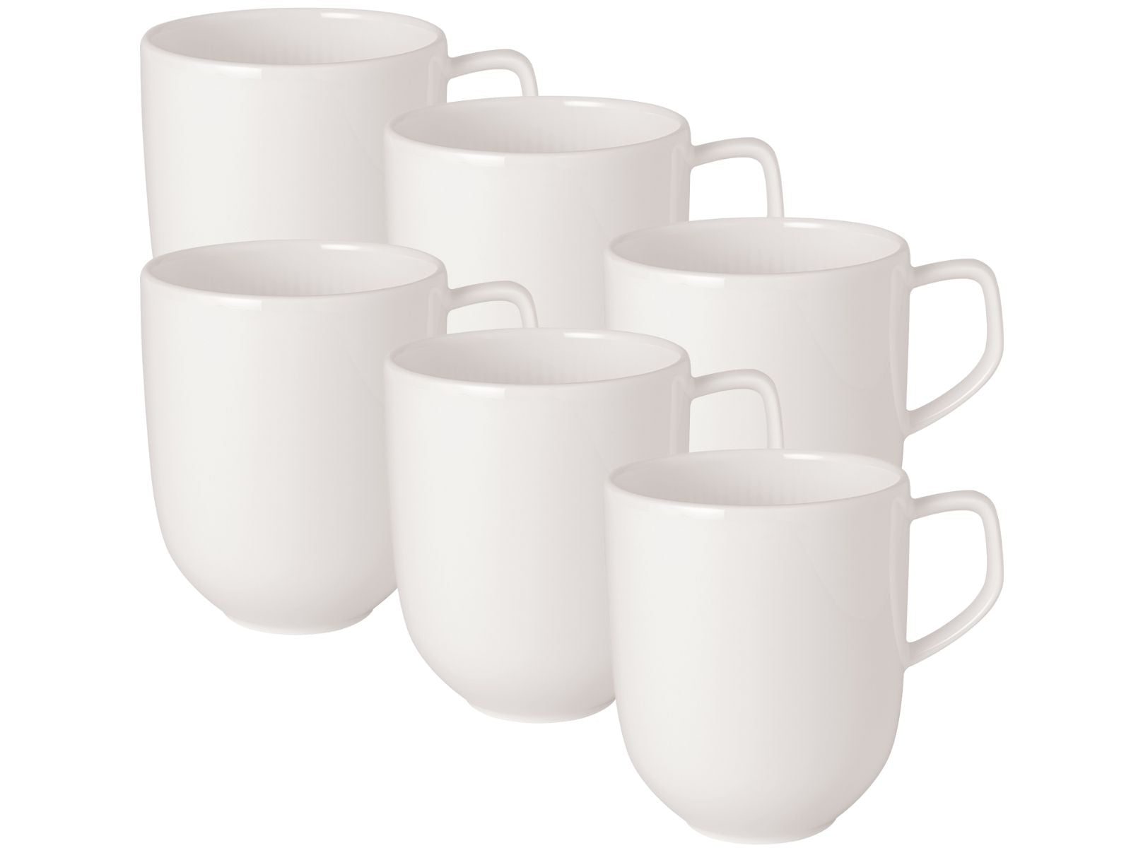 Villeroy & Boch Afina Becher mit Henkel weiß 0,3l Set6