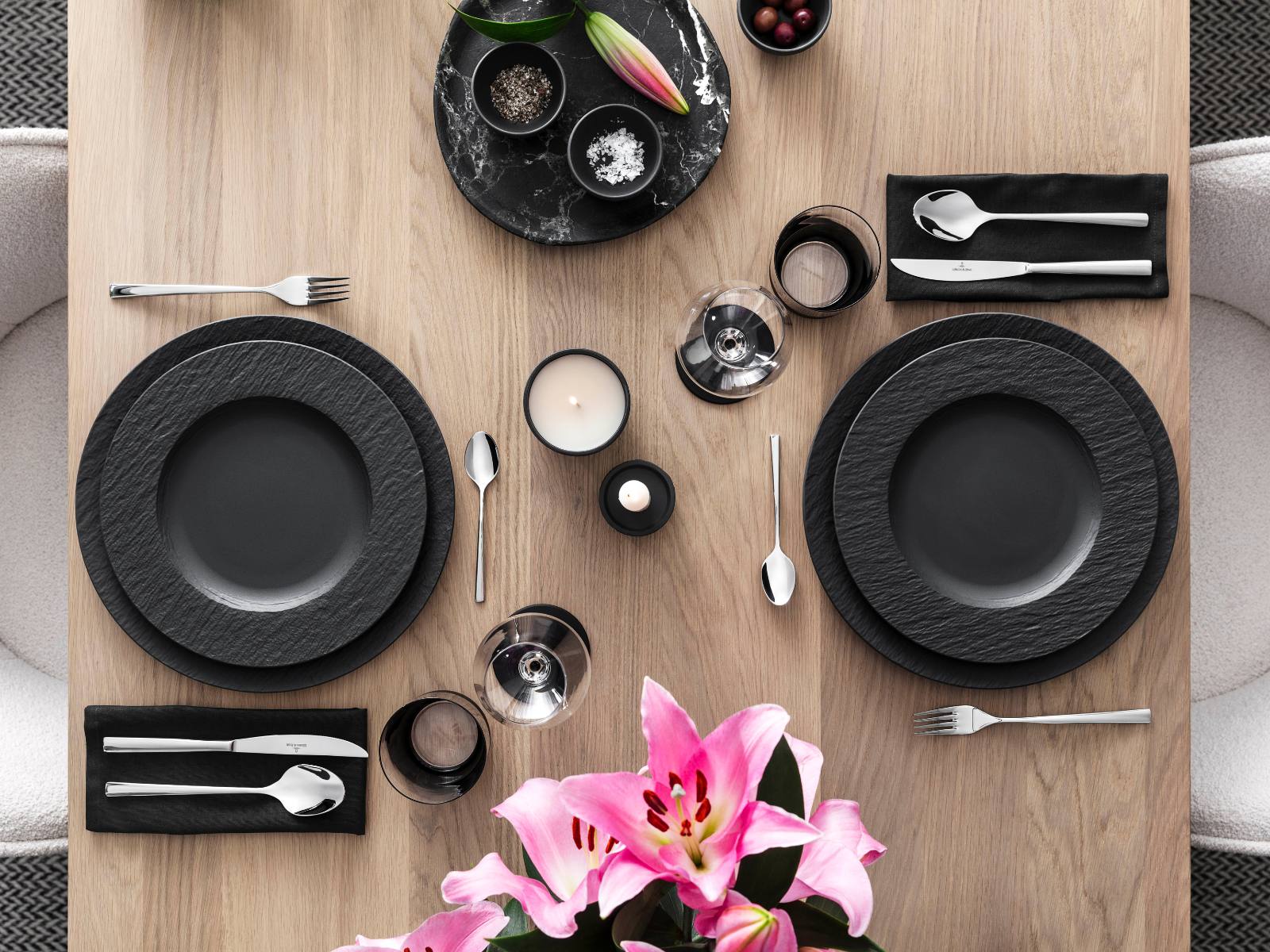 Villeroy & Boch Manufacture Rock Pastateller 29 cm Set6 - Produktbild 4