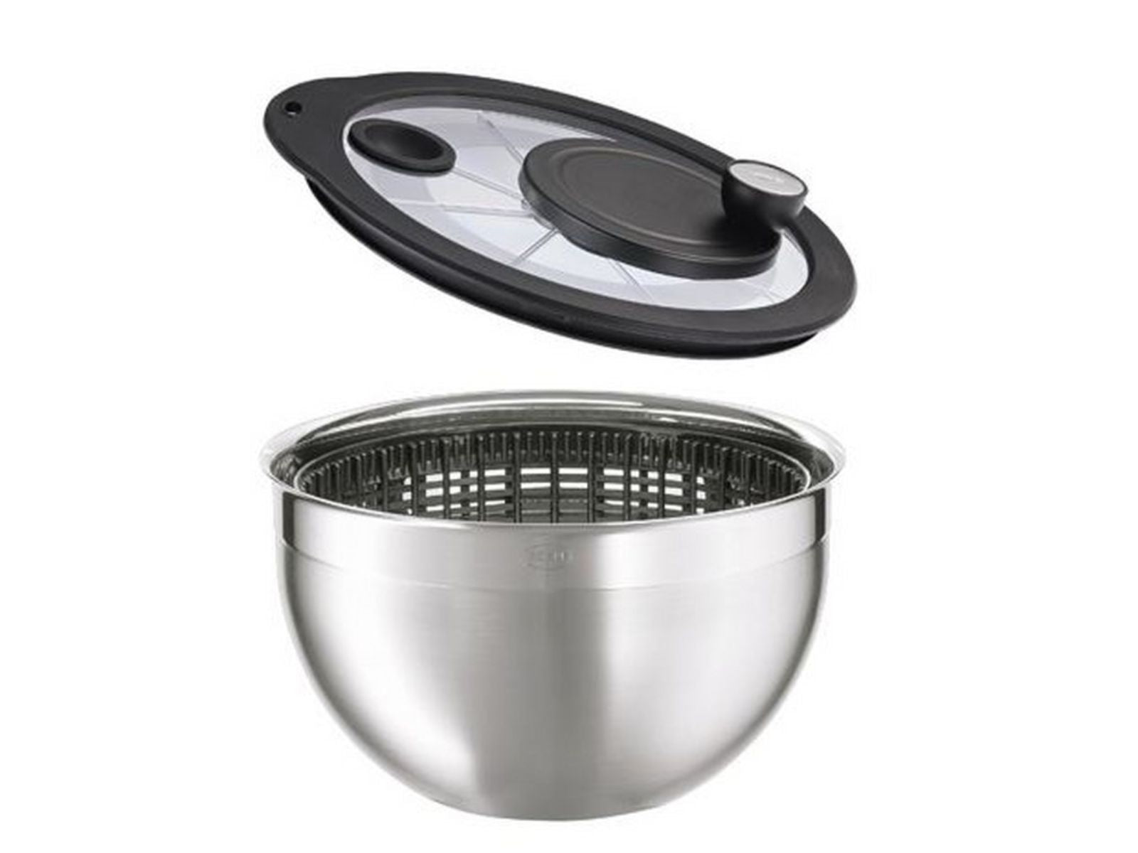 Rösle Salatschleuder mit Glasdeckel 24 cm