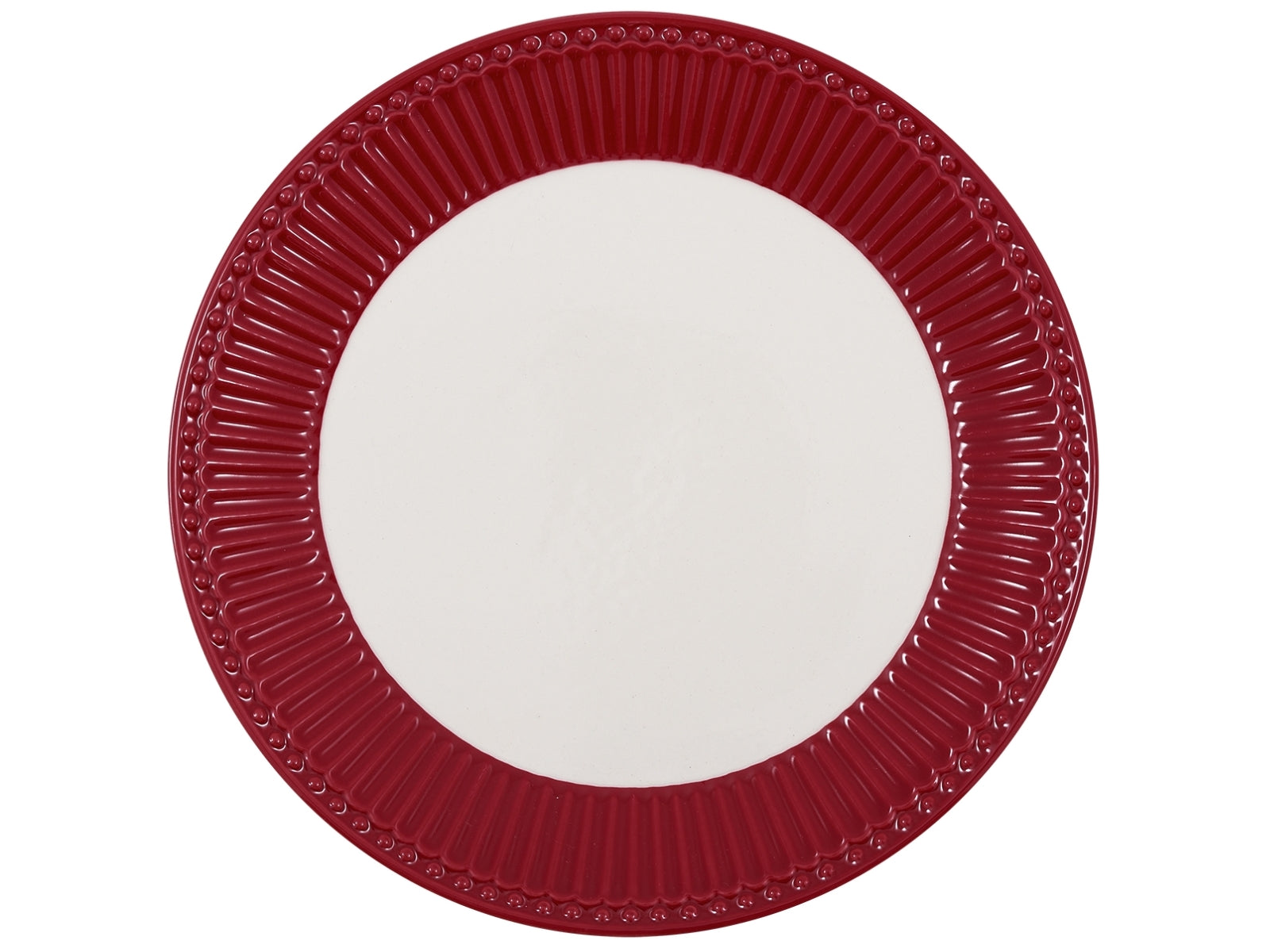 Greengate Alice Frühstücksteller claret red 23 cm