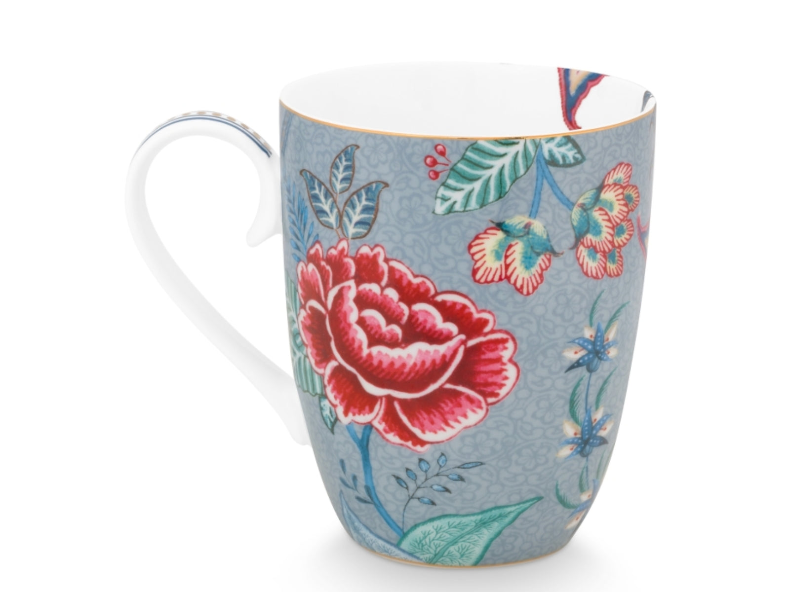 PIP STUDIO Flower Festival Henkelbecher Light Blue 350 ml - Produktbild 2