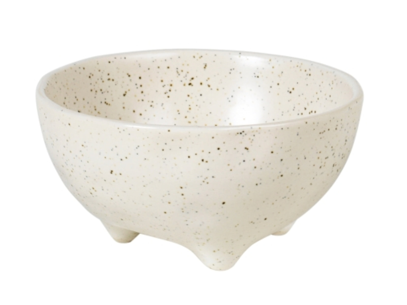 Broste Copenhagen NORDIC VANILLA Schale L mit Füßen 11 cm