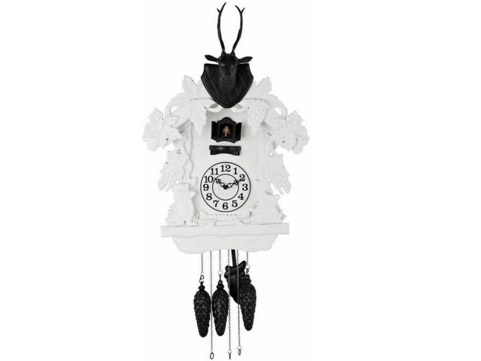 Giftcompany Cockoo Uhr, weiß, groß (70137) NEU